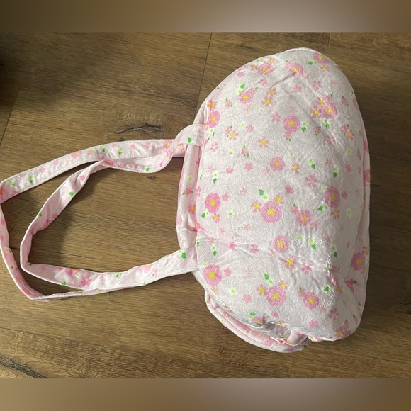 Brand New-MY MELODYPink Floral Clothe Tote Bag - Picture 4 of 16